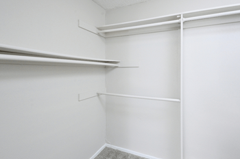 Closet with shelves